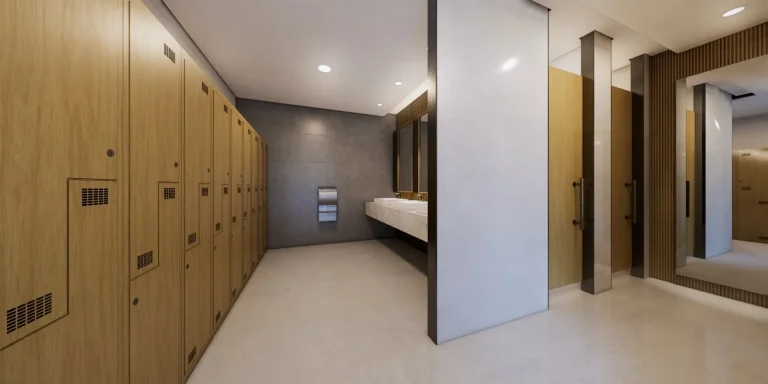 restroom and locker